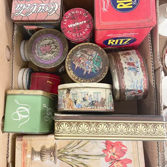 Quantity of Assorted Vintage Tins