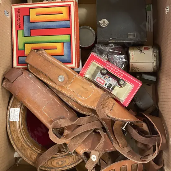 Box Quantity of Assorted Including Knife Sheaths etc