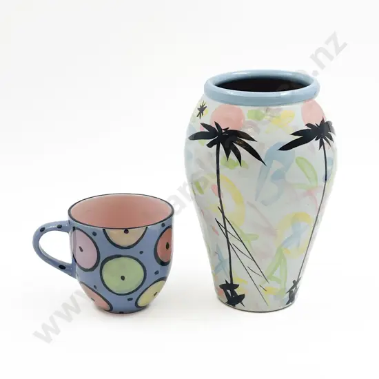 Warren Tippett Mug & Decorative Glazed Vase