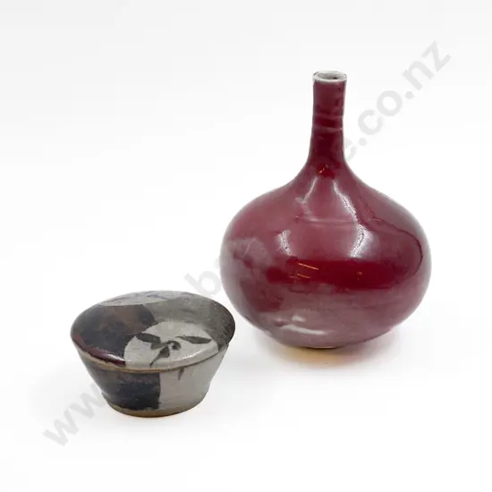 Pottery Vase and Trinket Box