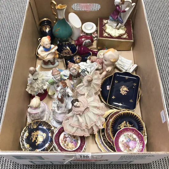 Quantity of Assorted Fancy China with Ornaments and Figures