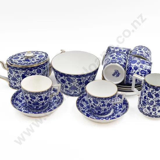 RCD Blue & White Six Place Teaset
