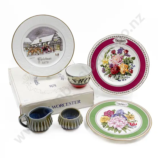 Quantity of Assorted Fancy China together with Boxed Royal Worcester Christmas Plate