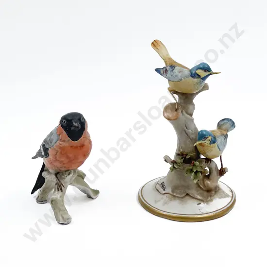 Two Fancy China Bird Ornaments