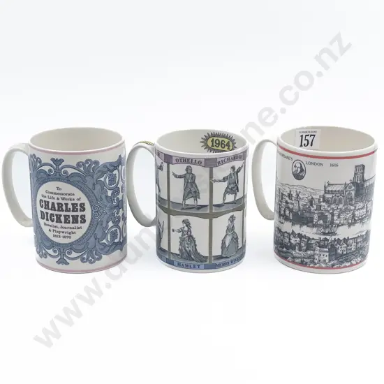 Three Wedgwood Commemorative Mugs