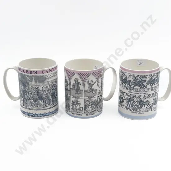 Three Wedgwood Commemorative Mugs