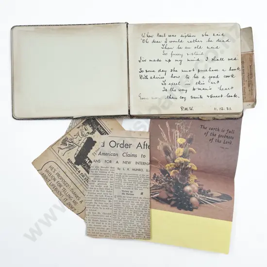 Dated 1929 Autograph Book