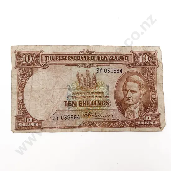 NZ Ten Shilling Bank Note