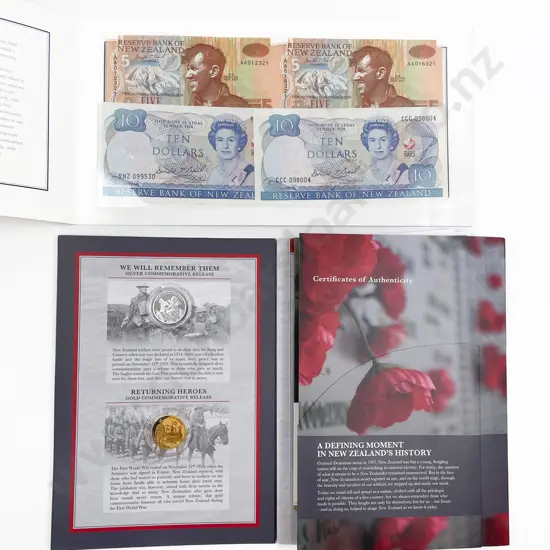 NZ 1992 Five Dollar Pack