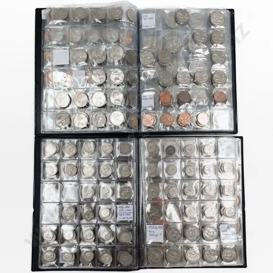 Two Albums of NZ Pre Decimal and Current Coinage