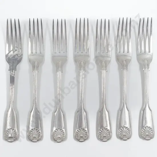 Set Of 7 Vict S/S Table Forks