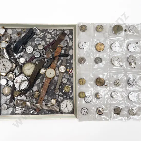 Quantity of Assorted Watch Faces and Parts etc