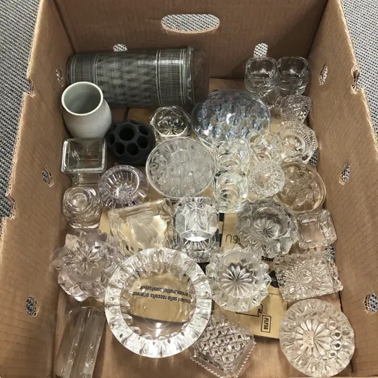 Quantity of Assorted Glass Flower Frogs and Various