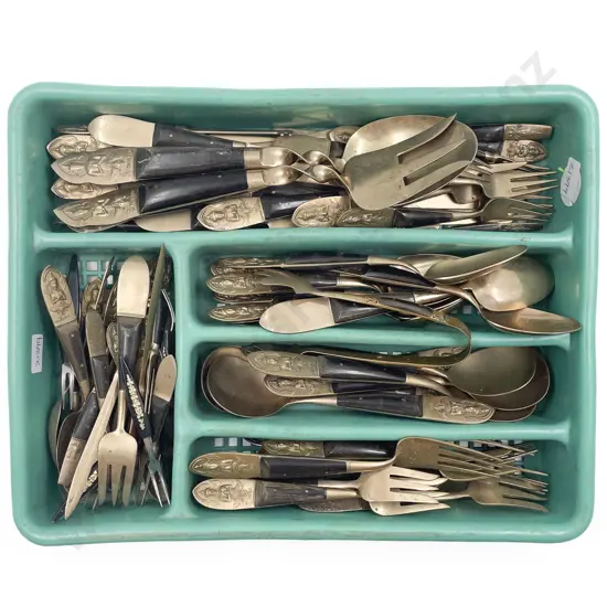 Quantity of Assorted Thai Brass Cutlery