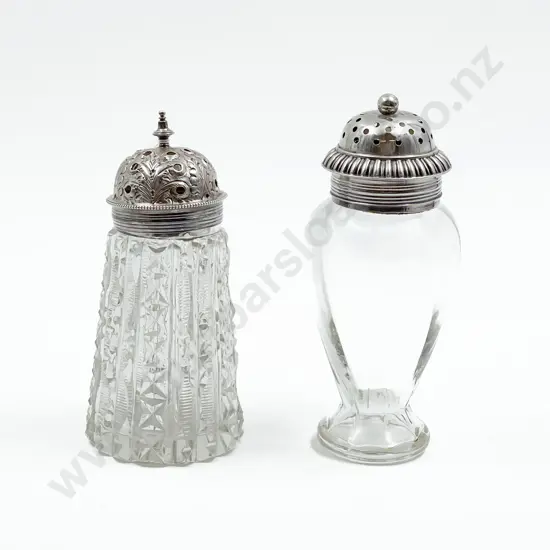 Edw VII S/S Top Glass Sugar Caster