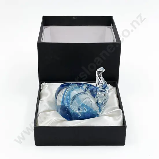 Murphy's NZ Elephant Form Art Glass Paper Weight