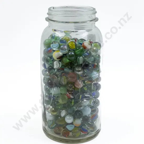 Jar of Assorted Marbles