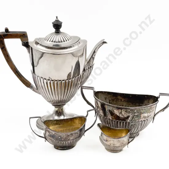 Plated Coffee Pot and Three Others