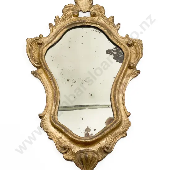 Small Florentine Style Giltwood Wall Mirror