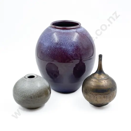 Beryl Buchanan Pottery Vase and Two Others