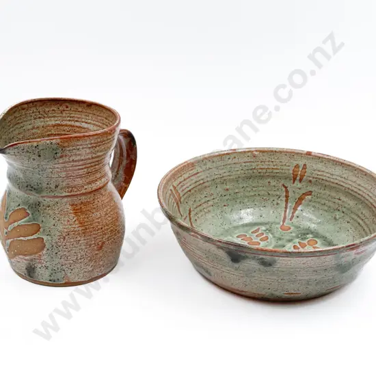 Barbara McHardy Pottery Jug and Fruit Bowl