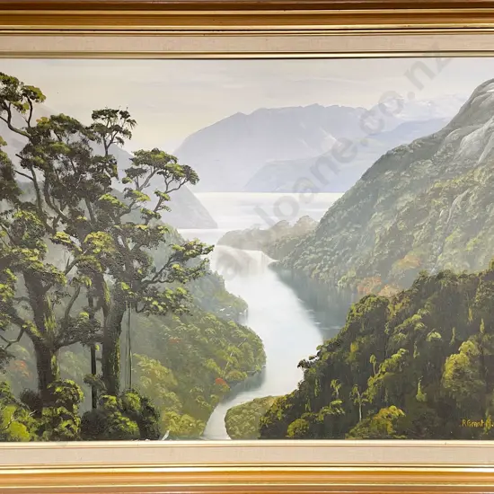 R.Grant Moffat - Doubtful Sound - Oil on Canvas