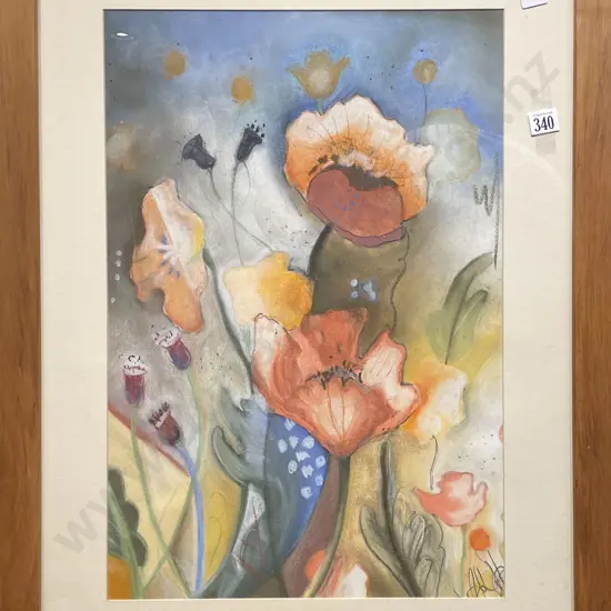 Unknown Artist - Floral Still Life - Pastel on Paper