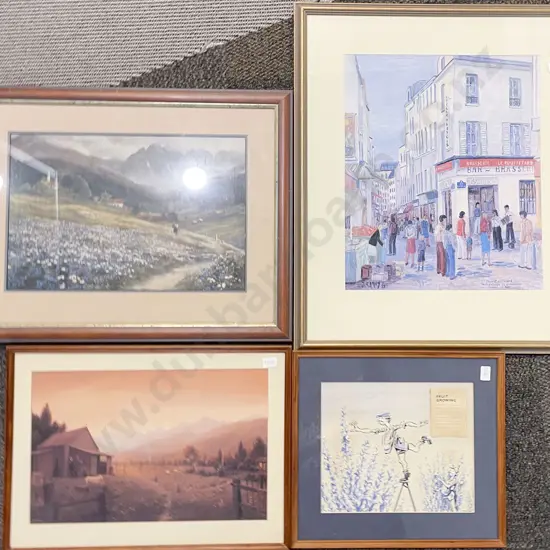 Four Assorted Prints