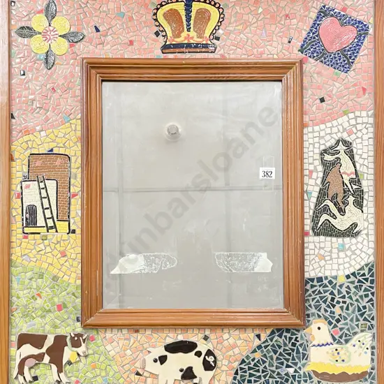 Mosaic Framed Bevel Edged Wall Mirror