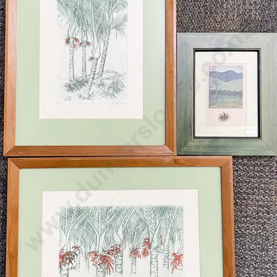 Pair of Jill Roche Ltd Prints Together with Other