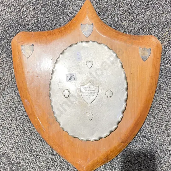 Vintage Masonic Related Competition Shield Trophy