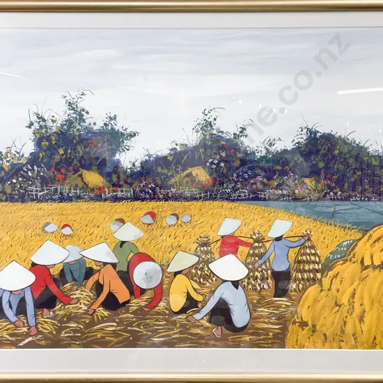 Artist Unknown - Rice Fields - Oil