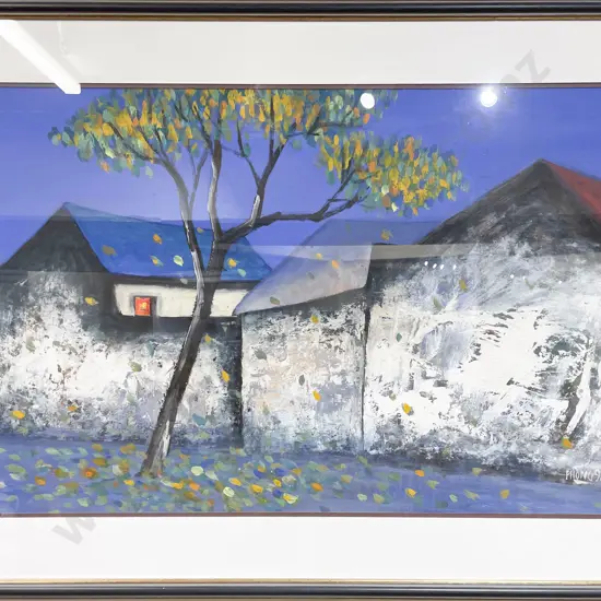 Phong - Autumn Tree - Oil on Paper
