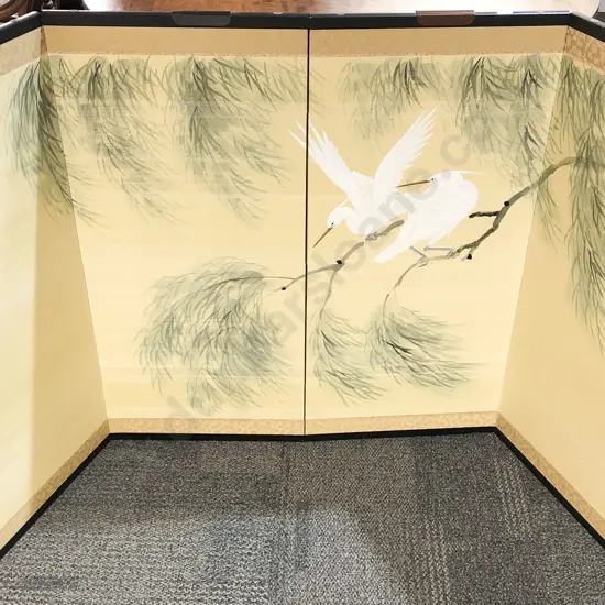 Chinese Four Panelled Table Screen