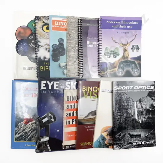 12 Books & Booklets On Optics & Binoculars Etc