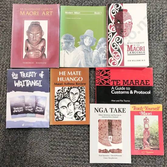 Eight Maori Reference Volumes