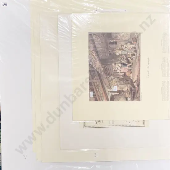 Nine Reproduction Vintage Prints (unframed)