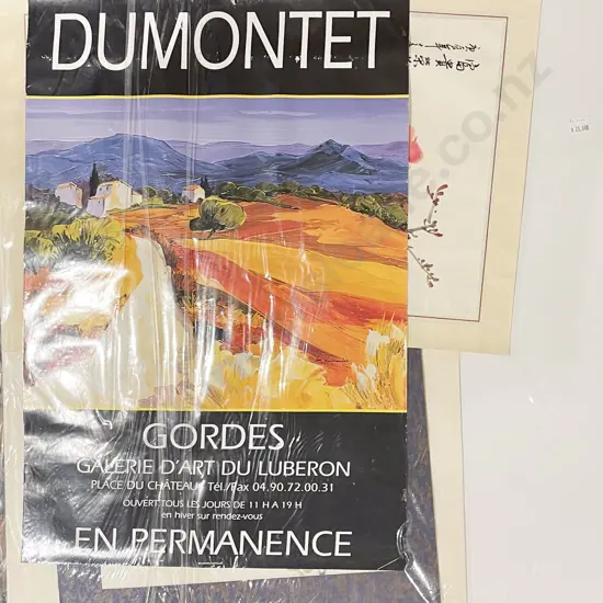 Folder of Assorted Loose Asian Artworks etc