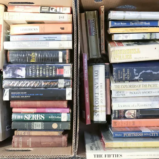 Two Boxes of Assorted Books