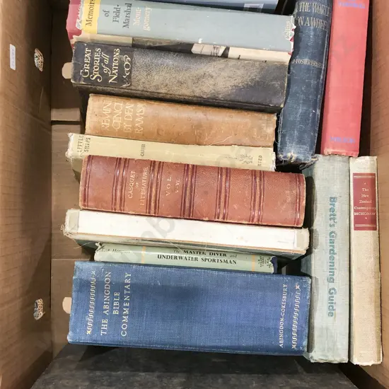 Box of Assorted Vintage Books