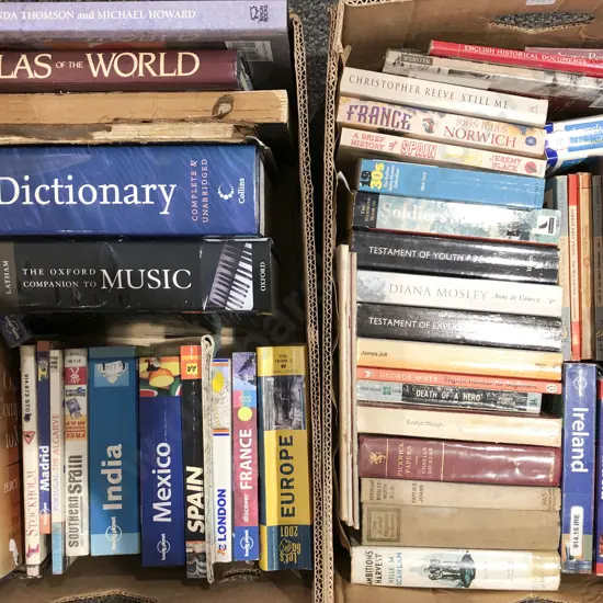 Two Boxes of Assorted Books