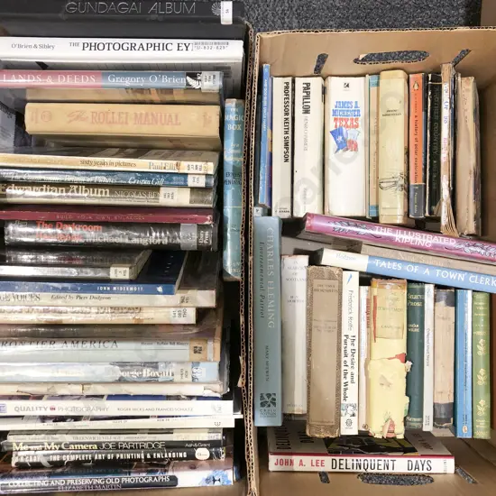 Two Boxes of Assorted Books