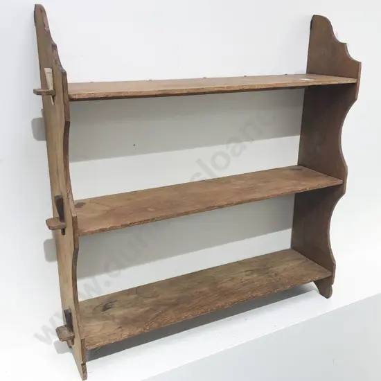 Oak Wall Hanging Shelf
