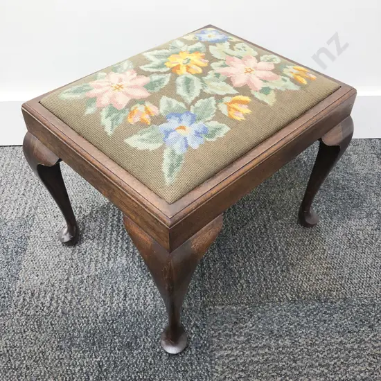 Tapestry Topped Footstool