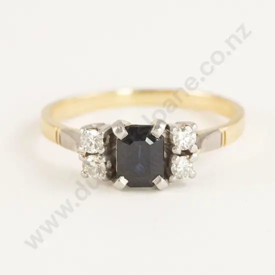18ct Five Stone Sapphire and Diamond Ring