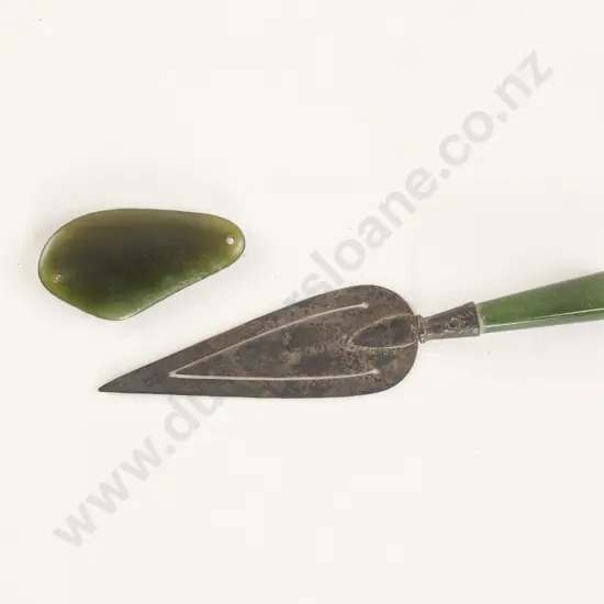 S/S and Greenstone Handled Page Marker