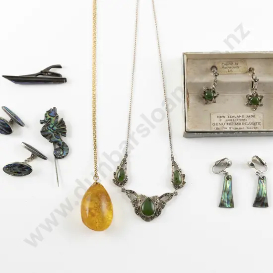 NZ Assorted Paua and Greenstone Jewellery