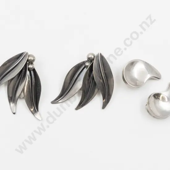 N.E.From Denmark .925 Pair of Earrings and Other Pair