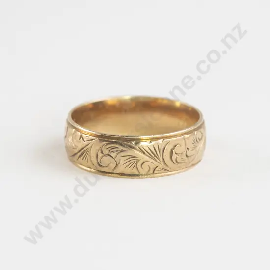 9ct Wide Wedding Band