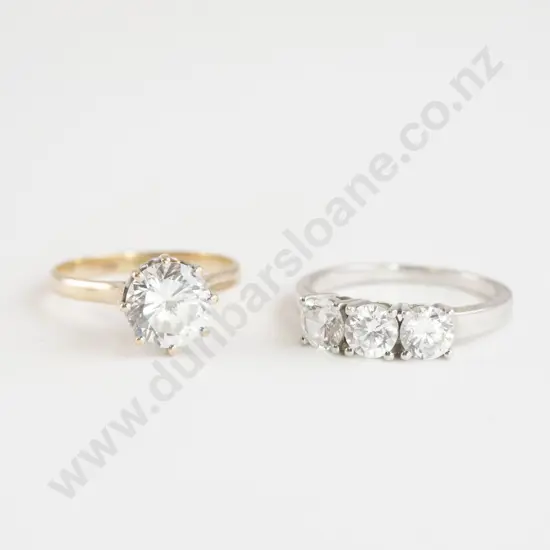 9ct Solitaire approx. 2ct Zircon Ring